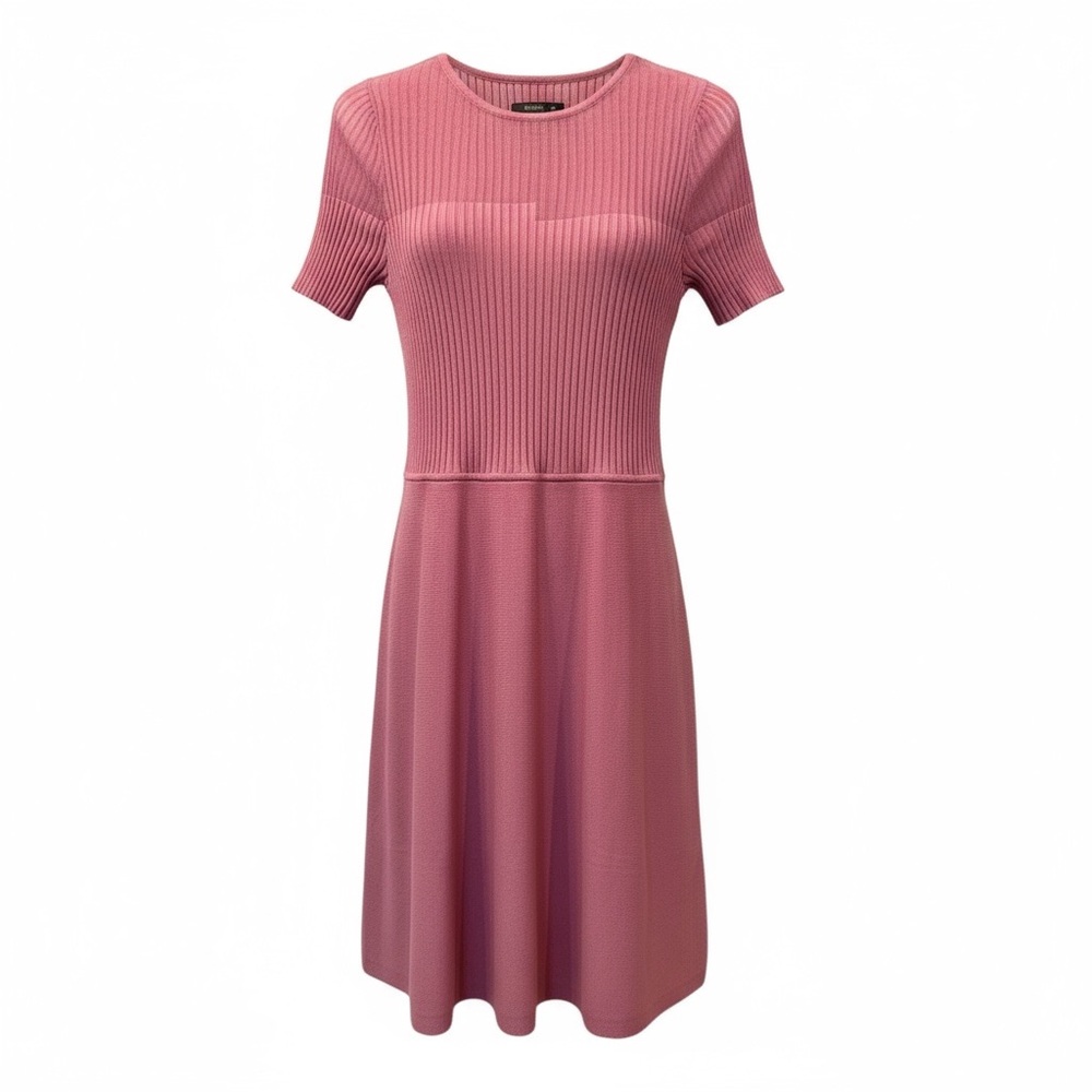 Vince Camuto Rib Fit & Flare Sweater Dress Large